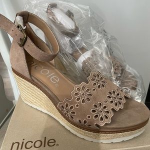 Nicole Nice Espadrille Wedge Sandal